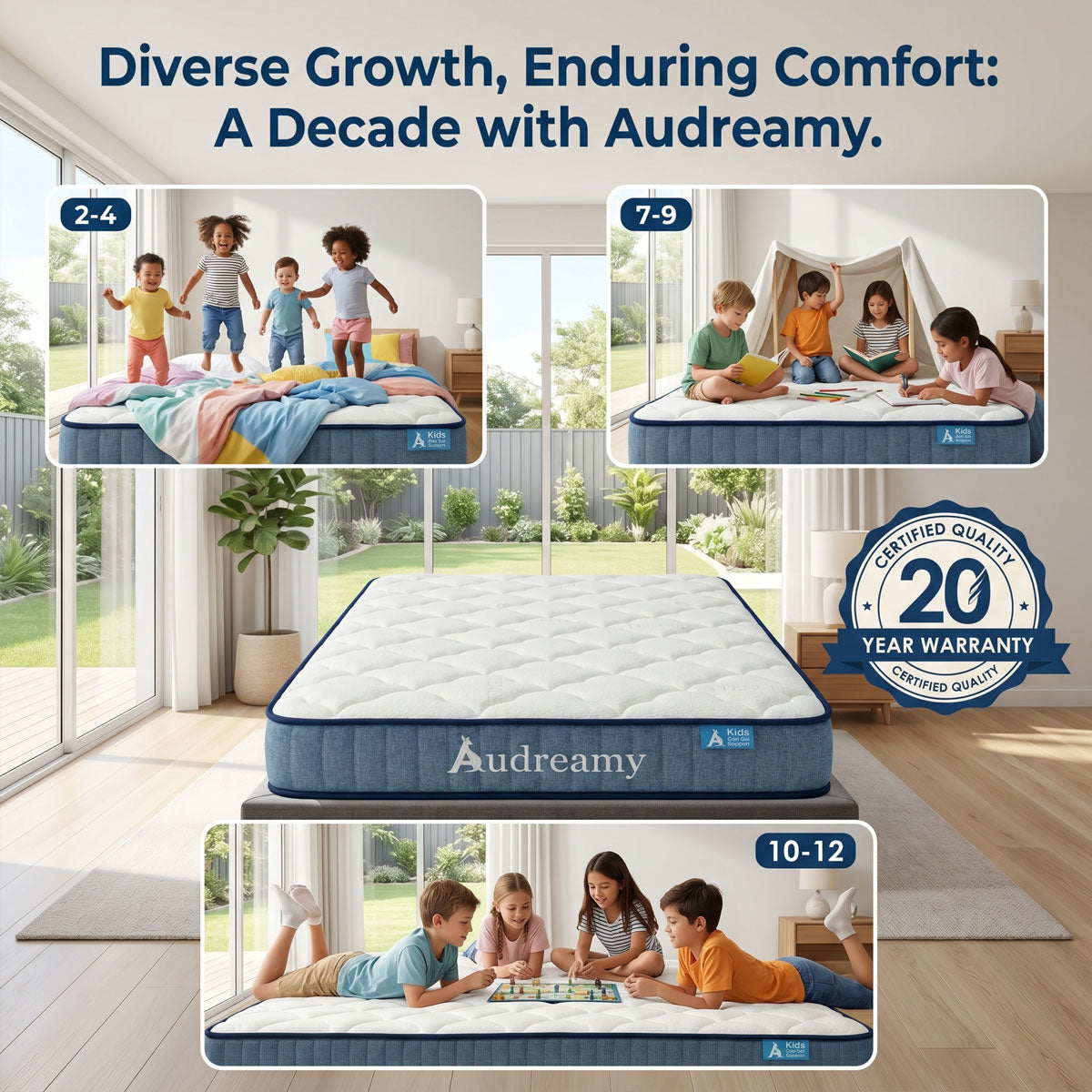 Audreamy Kaveno Kids Mattress Cool Gel-Pre-order Now – Dispatch by 30/06/2026