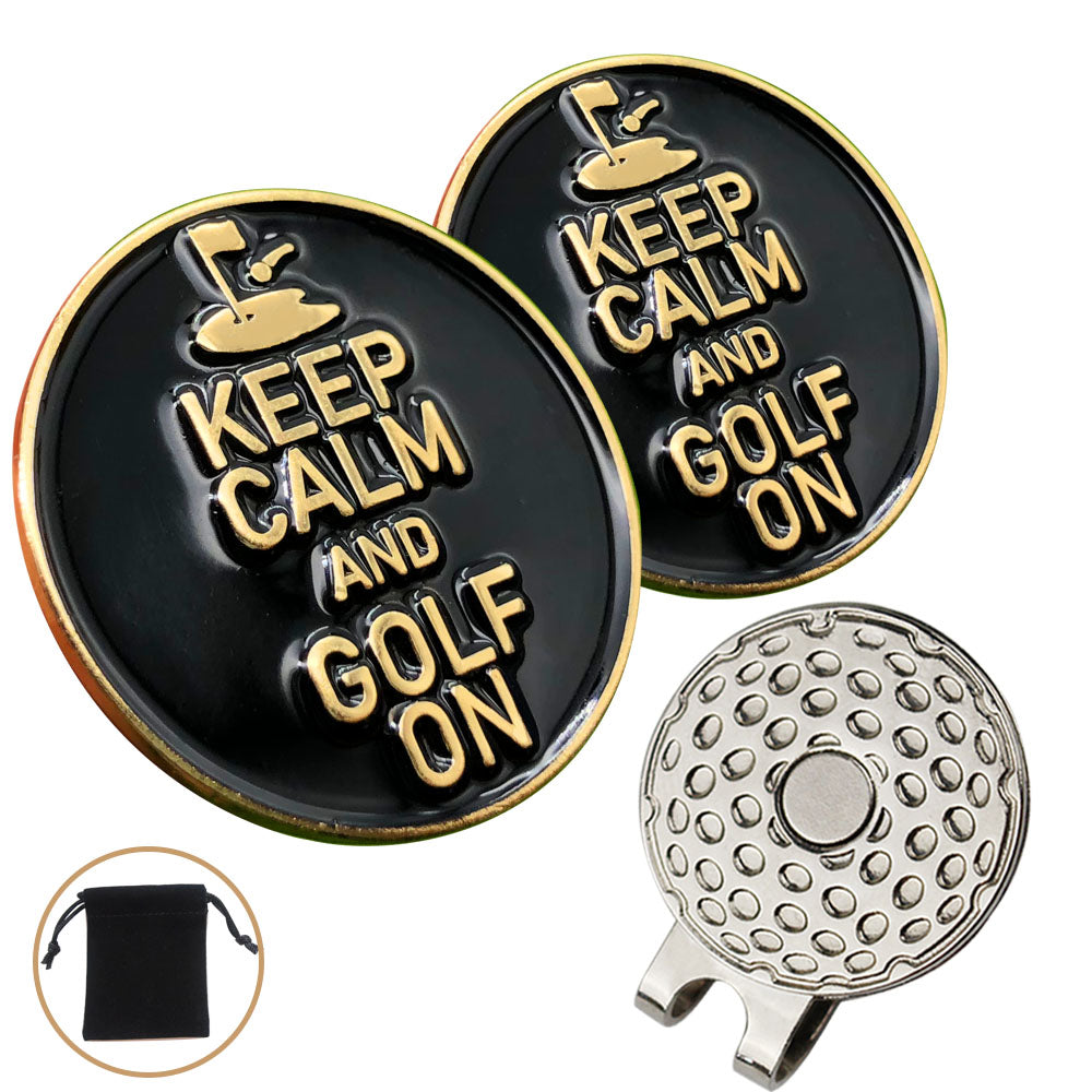 Kaveno Golf Ball Marker with Golf Hat Clip