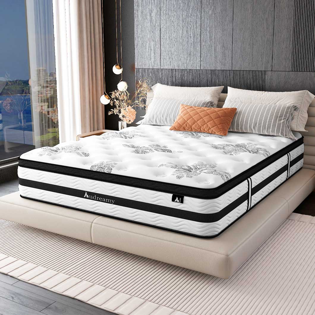 Audreamy Mattress Athens 34cm Plush Euro Top 7-Zone Pocket Spring 5D Support Medium Firm