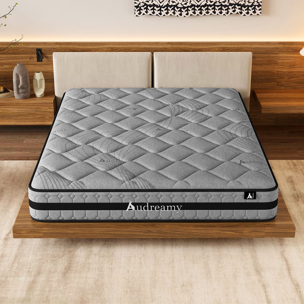 Audreamy Celeste Mattress 23 cm Plush Tight Top Bamboo Charcoal Fabric 7-Zone Pocket Spring Medium Firm Queen