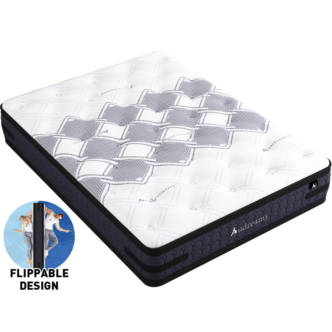 Audreamy Mattress Geneva 36cm Euro Top Cool Gel Foam 7-Zone Pocket Spring Dual-Sided Firmness Medium Soft/Firm (Double)