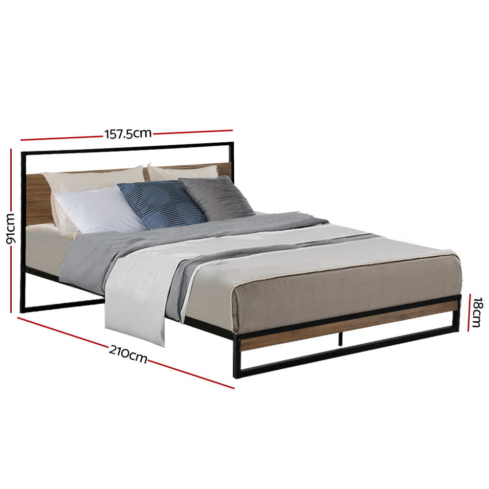 Artiss Bed Frame Queen Size Metal Bed Frame DANE