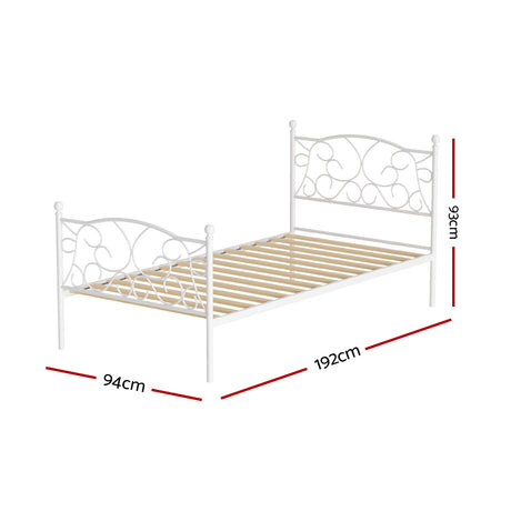 Artiss Bed Frame Single Size Metal Bed Frame GROA
