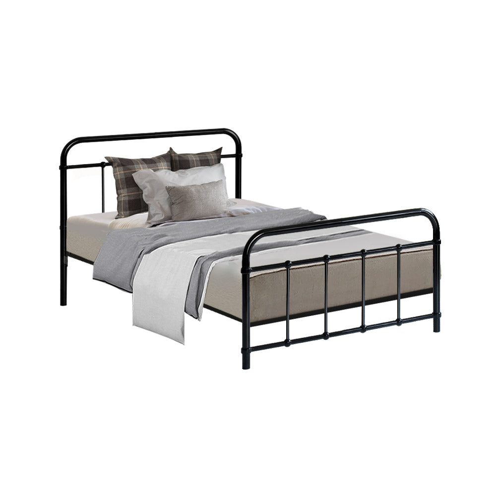 Artiss Bed Frame Metal Bed Frame LEO - Single (Black)