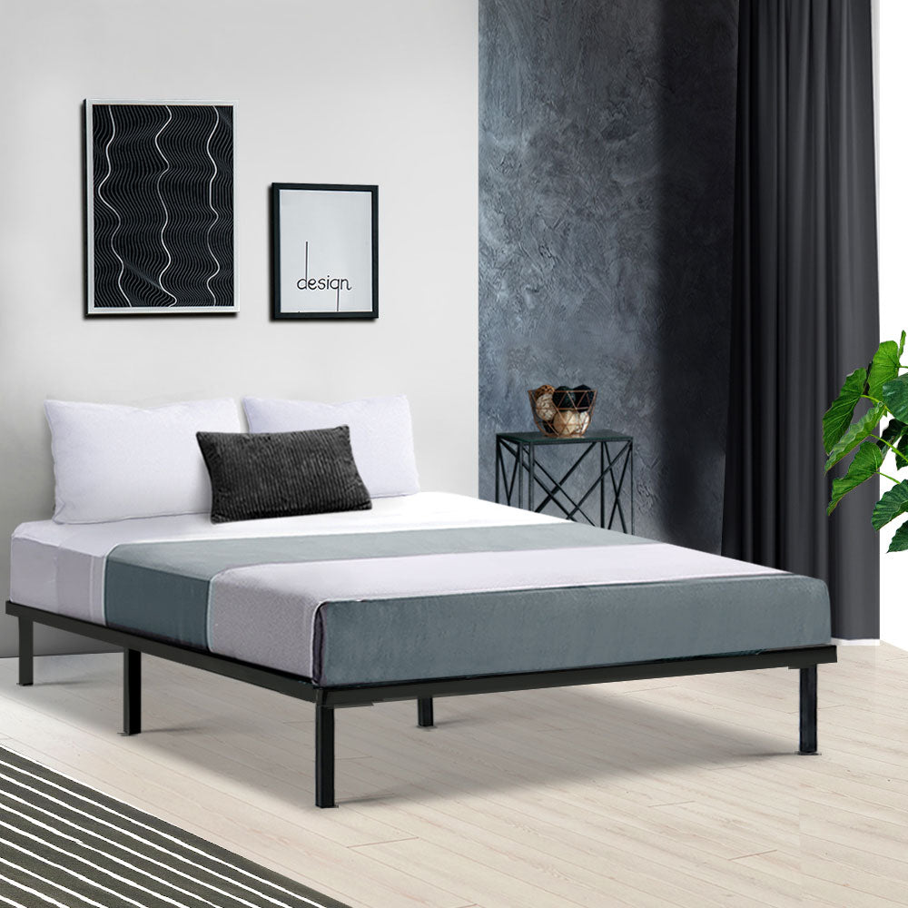 Artiss Bed Frame Double Size Metal Bed Frame TED