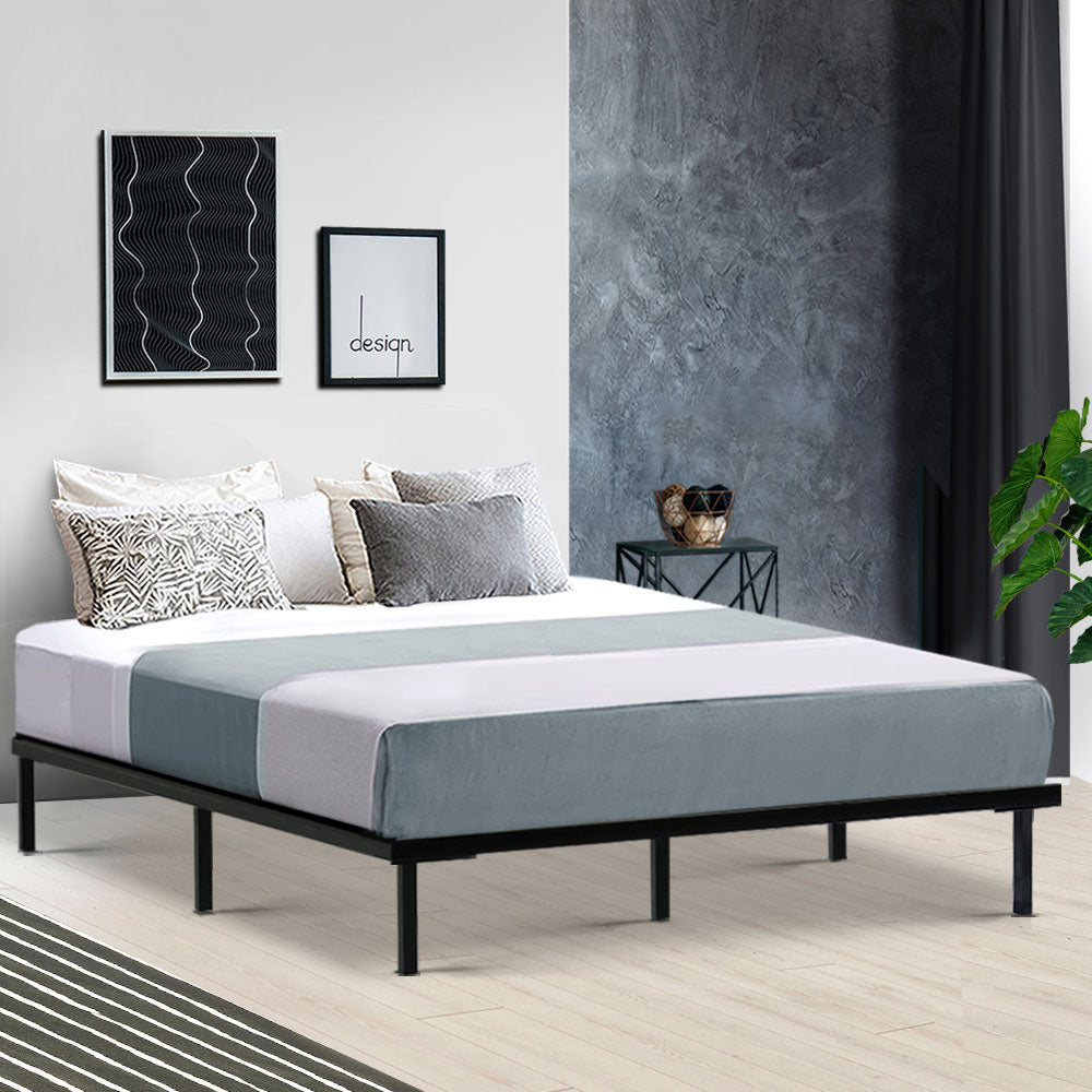 Artiss Bed Frame Queen Size Metal Bed Frame TED