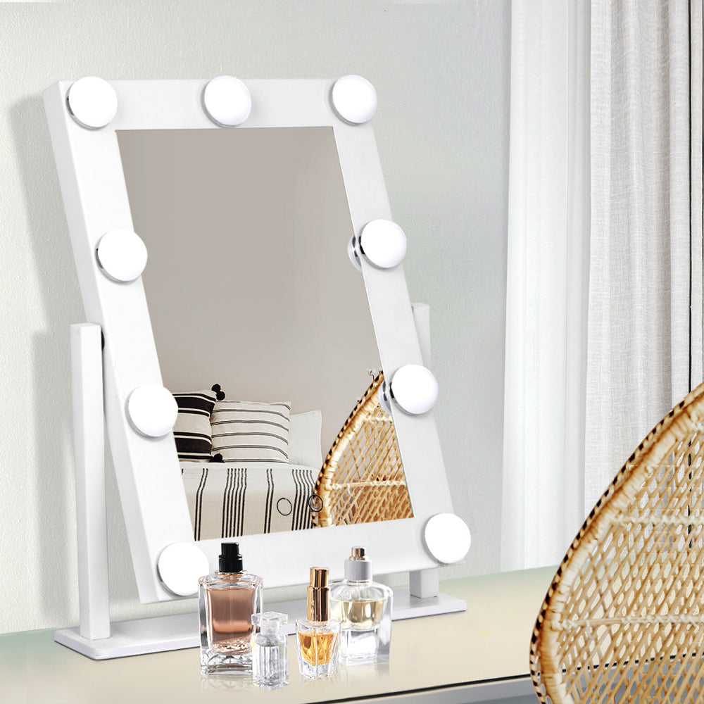 Embellir Makeup Mirror Hollywood with Light Round 360° Rotation Tabletop 9