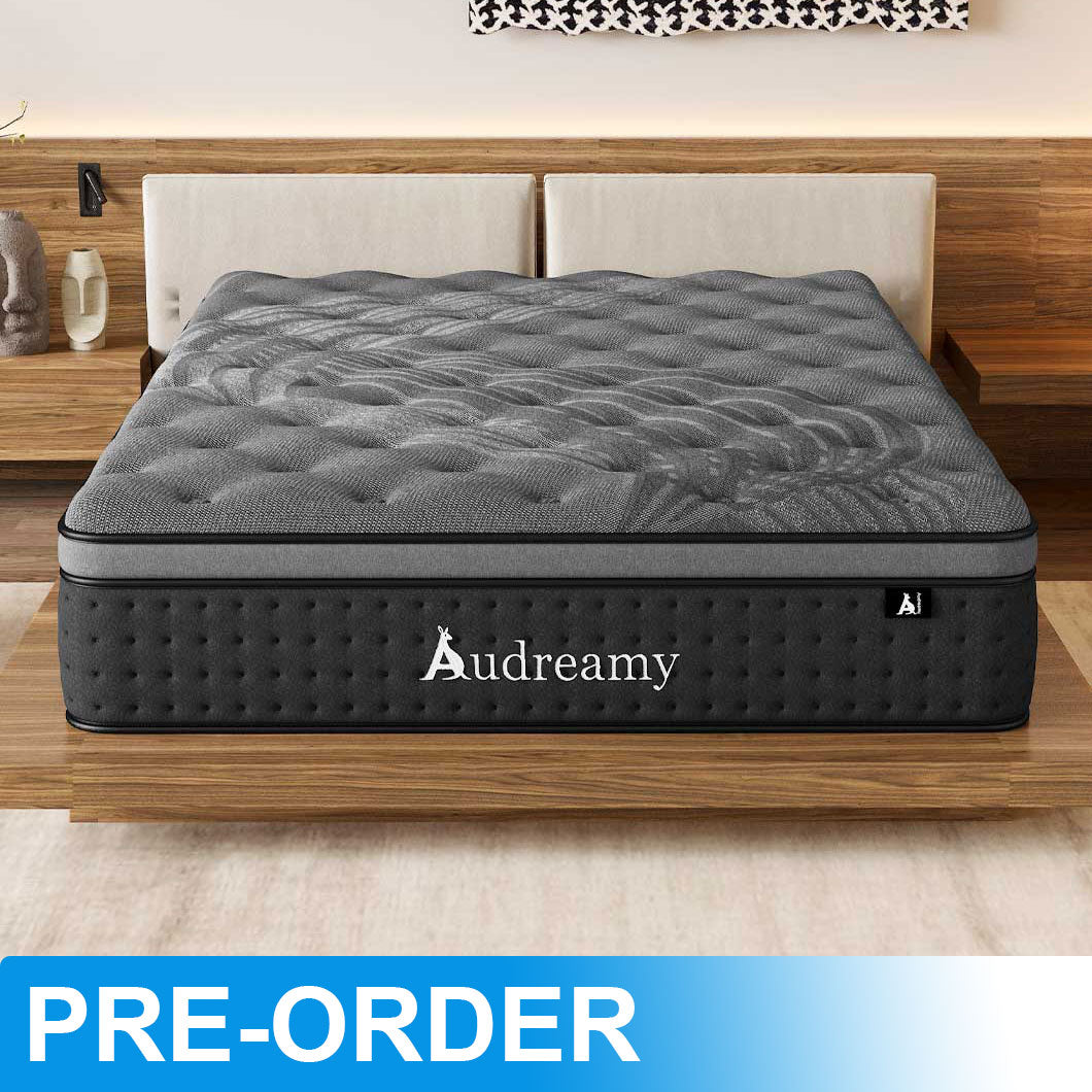 Audreamy Mattress Siena 35cm Euro Top Bamboo Charcoal Fabric 7-Zone Pocket Spring Medium Firm (Single) Pre-order now – Dispatch by 01/04/2026.