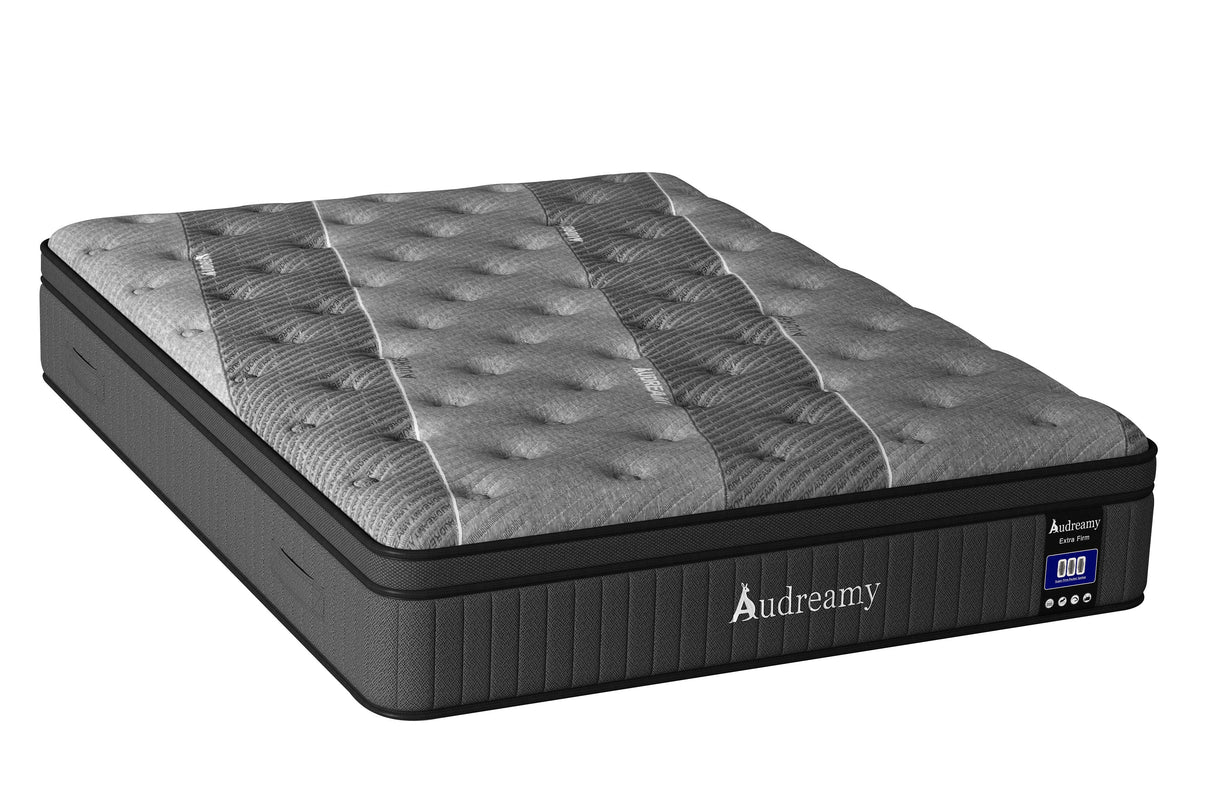 Audreamy Corsica Mattress – 26 cm Euro Top Bamboo Charcoal Fabric 7-Zone Pocket Spring Orthopedic Support for Back & Spine Health Extra-Firm Double