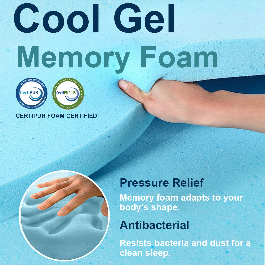 Audreamy Mattress Vienna 34cm Euro Top Super Cool Gel Foam Bamboo Fiber Fabric 7-Zone Pocket Spring Medium Firm