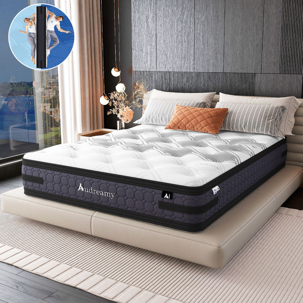 Audreamy Mattress Geneva 36cm Euro Top Cool Gel Foam 7-Zone Pocket Spring Dual-Sided Firmness Medium Soft/Firm