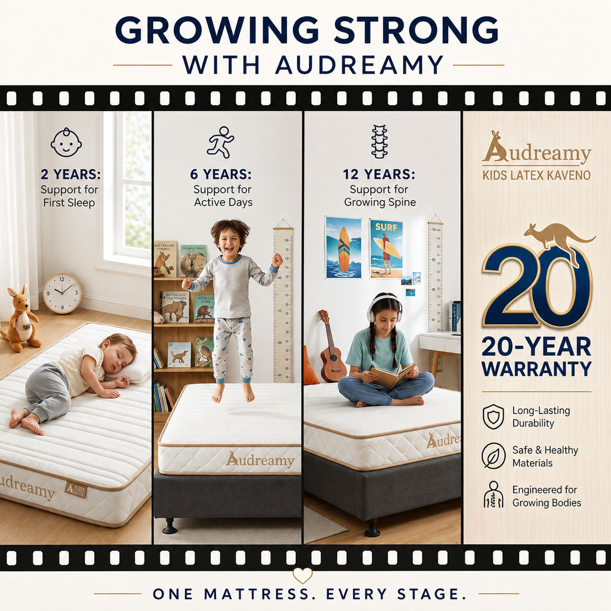 Audreamy Kaveno Kids Mattress Latex-Pre-order Now – Dispatch by 30/06/2026