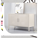 ArtissIn Buffet Sideboard Metal Cabinet - BASE White