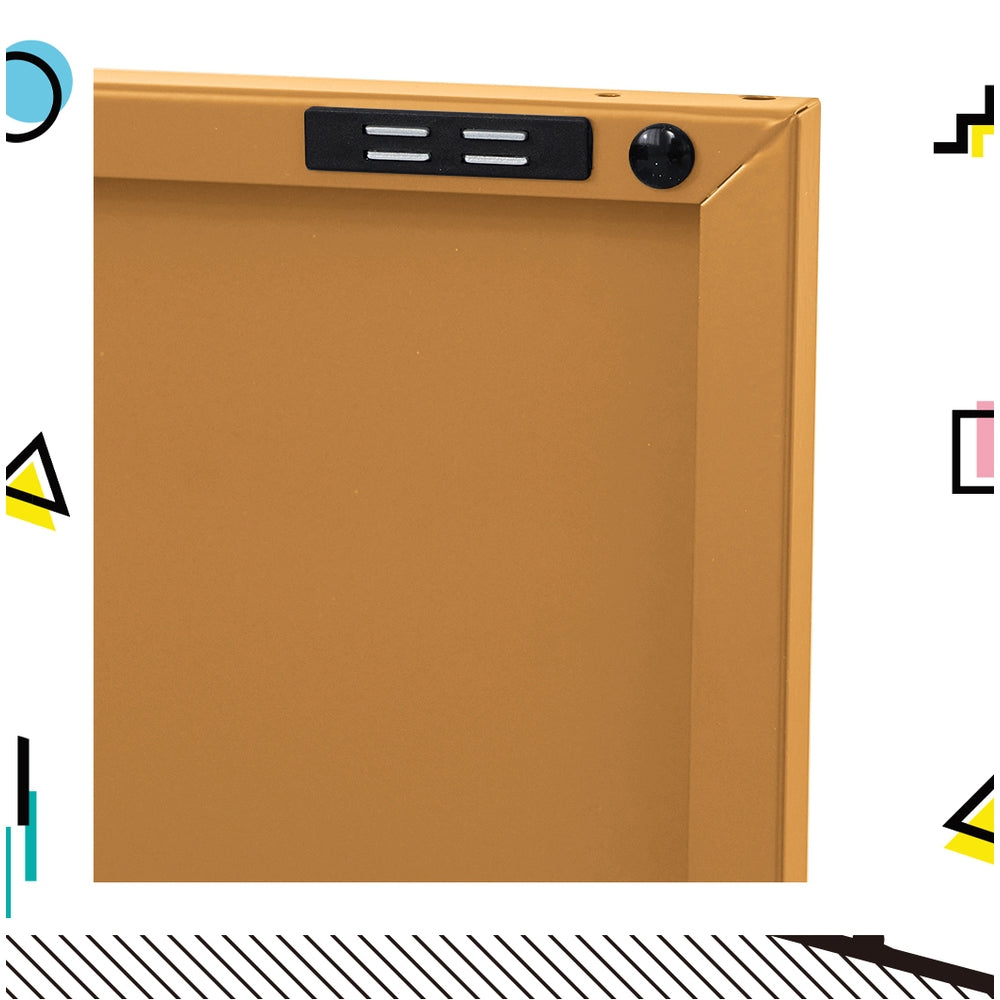 ArtissIn Buffet Sideboard Metal Cabinet - BASE Yellow