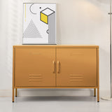 ArtissIn Buffet Sideboard Metal Cabinet - BASE Yellow