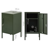 ArtissIn Bedside Table Metal Cabinet - MINI Green