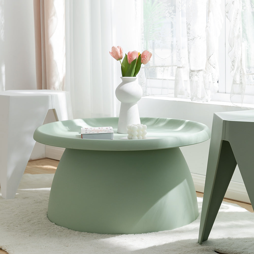 ArtissIn Coffee Table Round 71CM Plastic Green