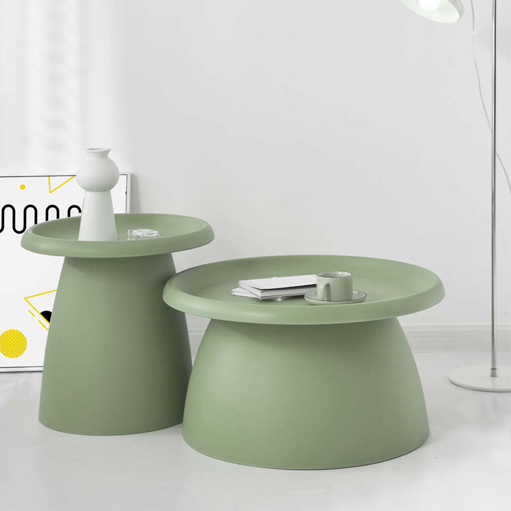 ArtissIn Coffee Table Round 71CM Plastic Green