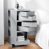 ArtissIn Storage Trolley Bedide Table 5 Tier Cart Boby Replica Grey