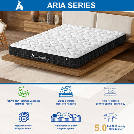 Audreamy Aria Mattress 17cm Tight Top Mattress – Cloud Comfort with Gentle Support Medium