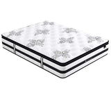 Audreamy Athens Mattress 34cm Plush Euro Top 7-Zone Pocket Spring 5D Support Medium Firm (Queen)