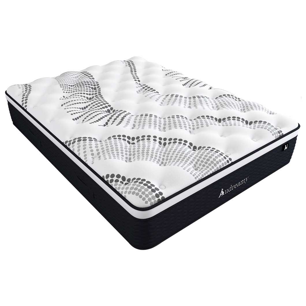 Audreamy Aurora Mattress 34cm Ergonomic 4D Plush Euro Top 7-Zone Pocket Spring Medium Firm (King Single)