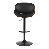 Artiss Bar Stools Kitchen Leather Barstools Swivel Gas Lift Vintage Chairs Black