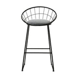 Artiss 2x Bar Stools Padded Seat Metal