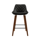 Artiss 2x Bar Stools PU Seat Wooden