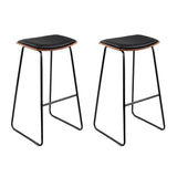 Artiss Bar Stools Kitchen Counter Stools Metal Chairs x2