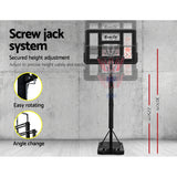 Everfit 3.05M Basketball Hoop Stand System Adjustable Height Portable Pro Black