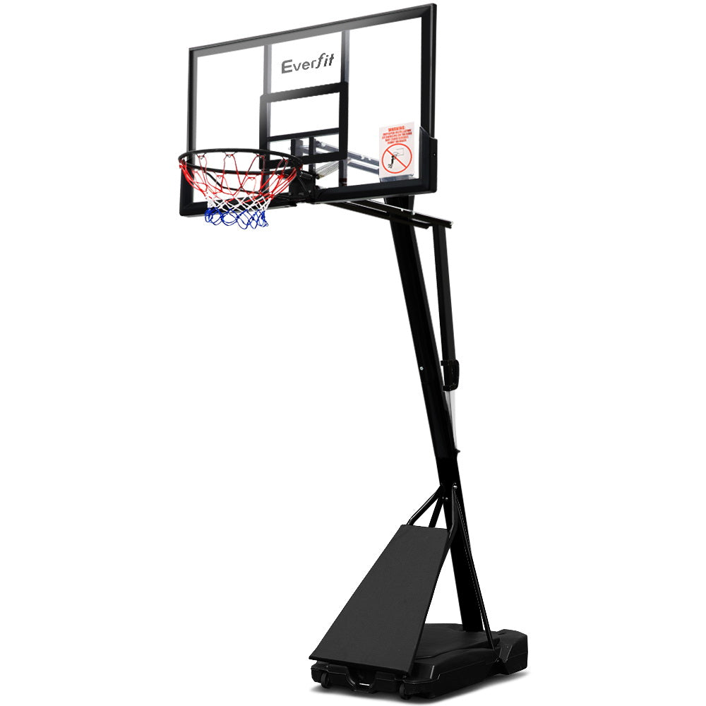 Everfit 3.05M Basketball Hoop Stand System Adjustable Height Portable Black Pro