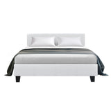 Artiss Bed Frame Double Size White NEO