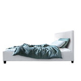 Artiss Bed Frame King Single Size White NEO