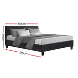 Artiss Bed Frame Queen Size Charcoal NEO