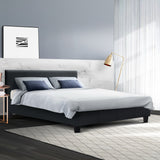 Artiss Bed Frame Queen Size Charcoal NEO