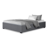 Artiss Bed Frame King Single Size Gas Lift Base Grey TOKI