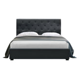 Artiss Bed Frame Double Size Gas Lift Charcoal VILA