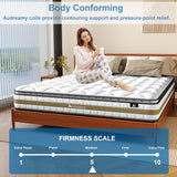 Audreamy Bondi Mattress 22cm Pillow Top – Cloud Comfort Bamboo Fiber Fabric Memory Foam Support Bonnell Medium Firm -Pre-Order Now – Ships by 22/10/2025 at the latest!