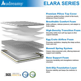 Audreamy Bondi Mattress 22cm Pillow Top – Cloud Comfort Bamboo Fiber Fabric Memory Foam Support Bonnell Medium Firm -Pre-Order Now – Ships by 22/10/2025 at the latest!