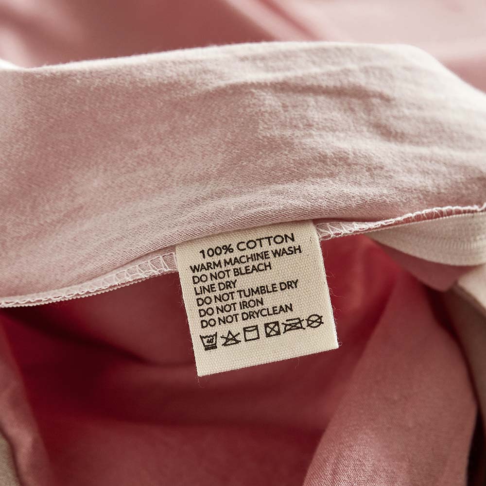 Cosy Club Cotton Bed Sheets Set Pink Brown Cover Single