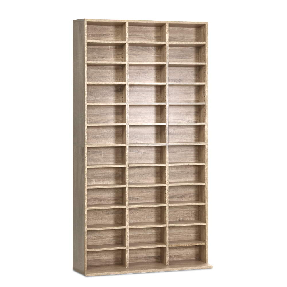 Artiss Bookshelf CD Storage Rack - BERT Oak