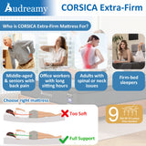 Audreamy Corsica Mattress – 26 cm Euro Top Bamboo Charcoal Fabric 7-Zone Pocket Spring Orthopedic Support for Back & Spine Health Extra-Firm King-Pre-Order Now – Ships by 22/10/2025 at the latest!