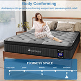 Audreamy Corsica Mattress – 26 cm Euro Top Bamboo Charcoal Fabric 7-Zone Pocket Spring Orthopedic Support for Back & Spine Health Extra-Firm-Pre-Order Now – Ships by 22/10/2025 at the latest!