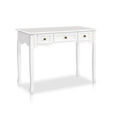 Artiss Console Table 3 Drawers White Hamptons