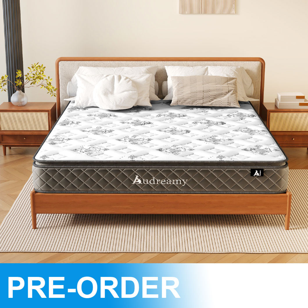 Audreamy Elara Mattress 25cm Pillow Top – Cloud Comfort Bamboo Fiber Fabric Memory Foam Support Bonnell Medium Firm-King Pre-Order Now – Ships by 22/10/2025 at the latest!