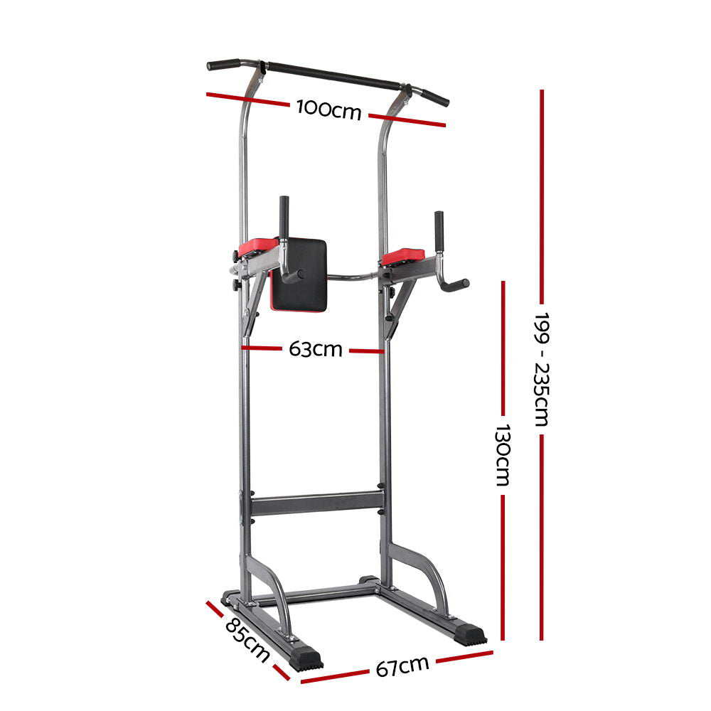 Everfit Weight Bench Chin Up Tower Bench Press Home Gym Wokout 200kg Capacity