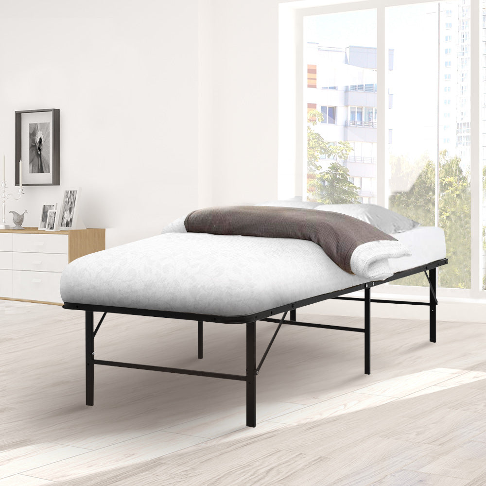 Artiss Folding Bed Frame Metal Base - King Single