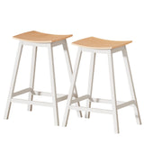 KAVENO Wooden Bar Stools Bar Stool Dining Chairs Kitchen Barstools Oak