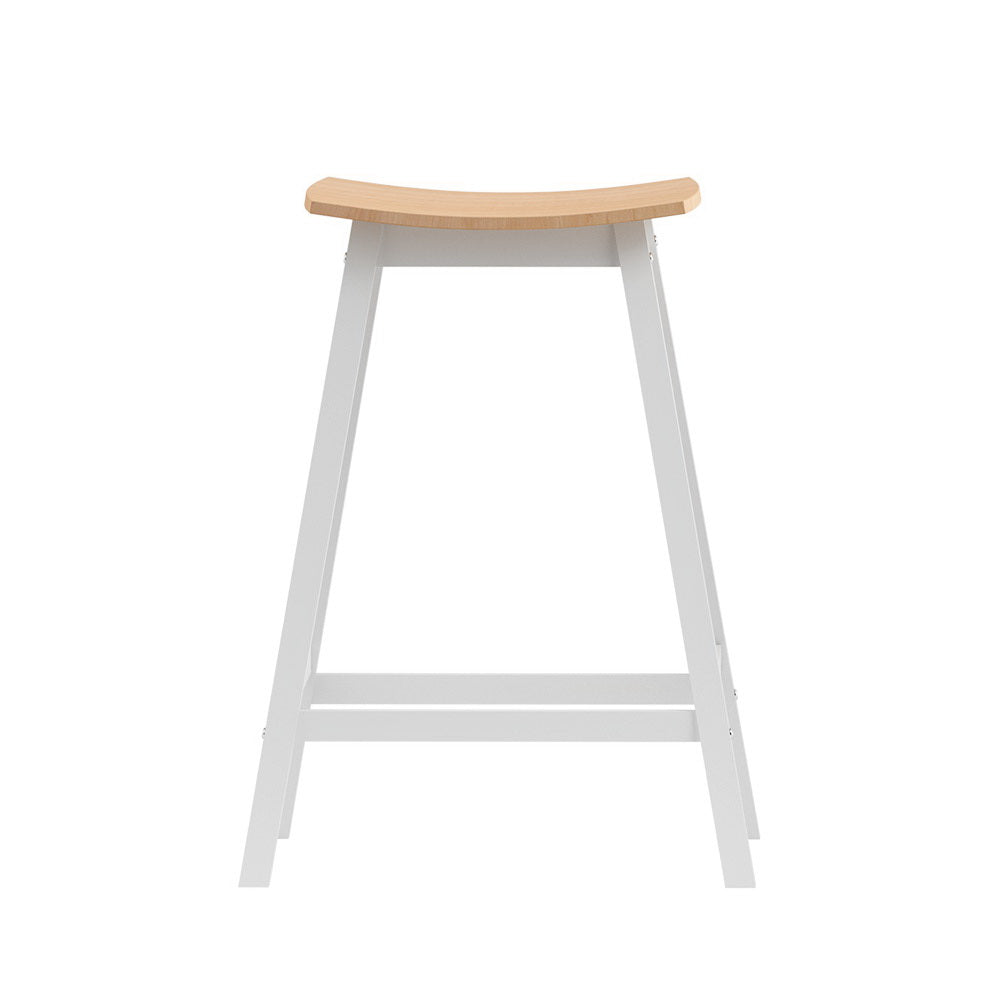 KAVENO Wooden Bar Stools Bar Stool Dining Chairs Kitchen Barstools Oak